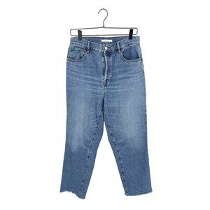 PacSun High Rise Straight Jeans w/ Distressed Hem | 29